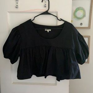 Ghospell peplum crop top XL